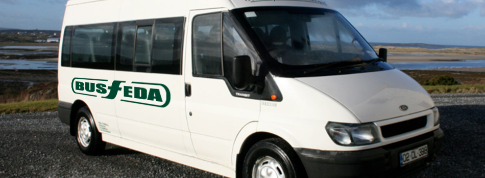 One of the fleet of minibuses available for hire from BusFeda, County Donegal, Ireland